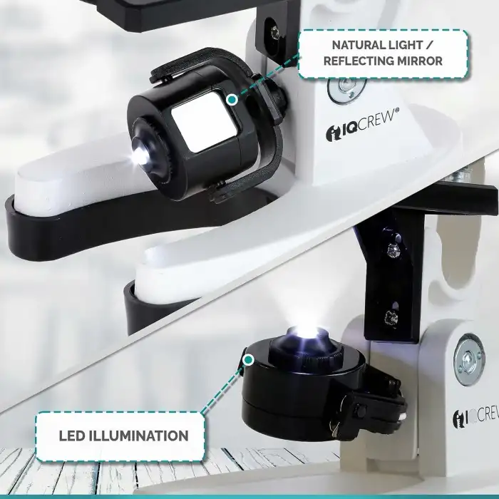 AmScope 120X-1200X 52li Çocuklar için Acemi Mikroskop Kök Kiti