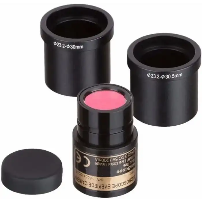 AmScope 40X-2500X LED Dijital Binoküler Bileşik Mikroskop 5MP Kamera