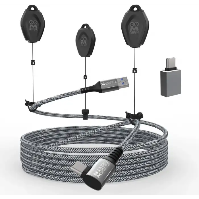 AMVR 6 Metre Bağlantı Kablosu ve 3 Kablo Yönetim Seti