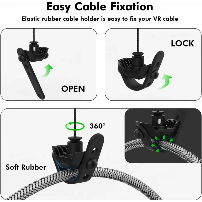 AMVR 6 Metre Bağlantı Kablosu ve 3 Kablo Yönetim Seti