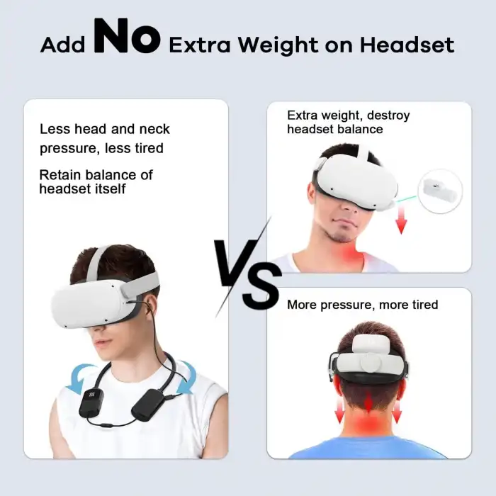 AMVR 8000mAh Pil Paketi Quest 2/Quest Pro/Meta ile Uyumlu