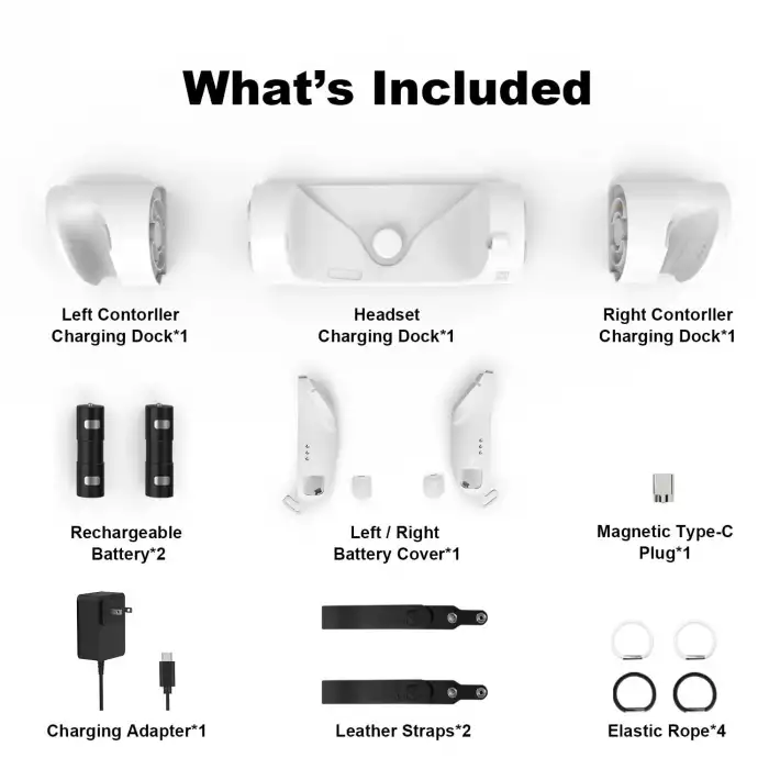 AMVR Yükseltilmiş Şarj İstasyonu - Meta Quest 2 için USB-C Şarj Kablosu