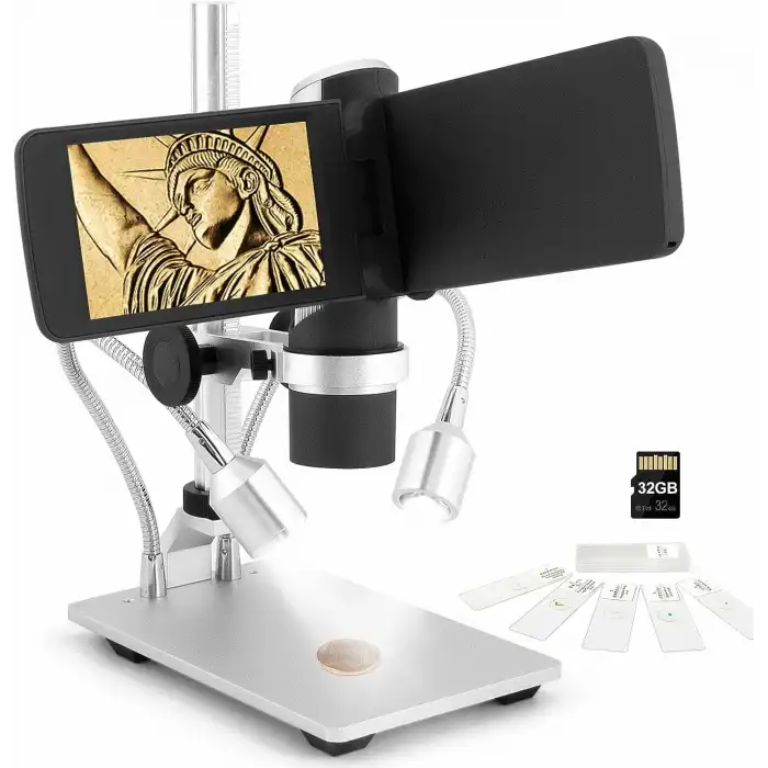 Andonstar AD203 Dijital Mikroskop - Metal Standlı ve Led Işıklı