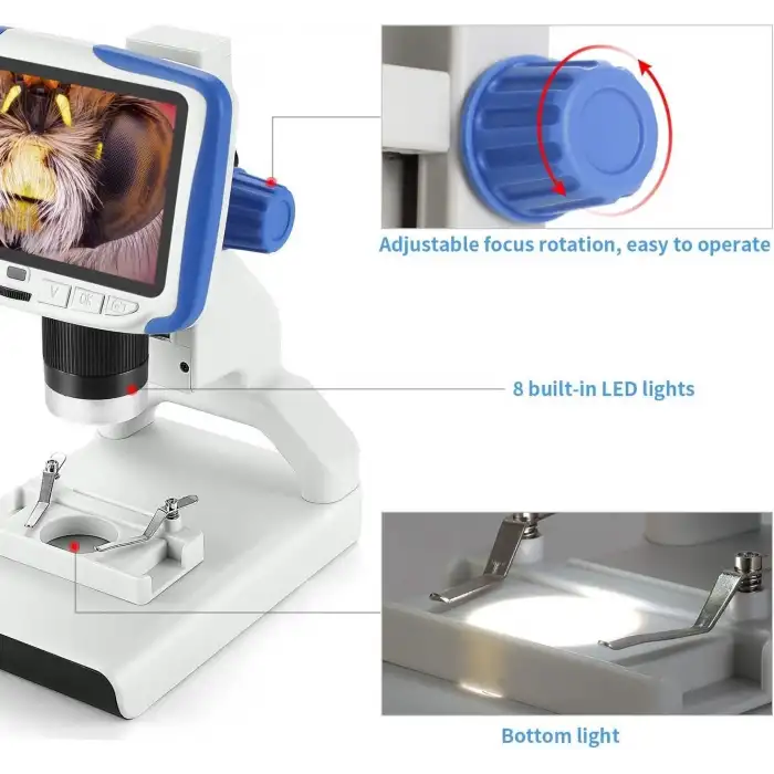 Andonstar AD205 USB 5 Inc LCD Dijital Mikroskop - 200X Büyütme