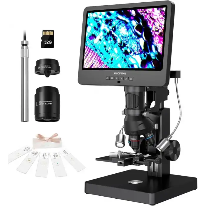 Andonstar AD269S 20X-5000X HDMI Dijital Mikroskop 10.1 Inc LCD Ekran