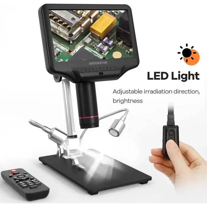 Andonstar AD407 7 Inc Ekranlı 3D HDMI Lehimleme Dijital Mikroskop