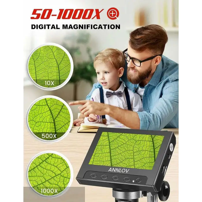 ANNLOV 4.3 İnç El Tipi USB Mikroskop 50X-1000X Büyütme