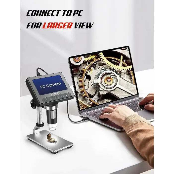 ANNLOV 4.3 İnç El Tipi USB Mikroskop 50X-1000X Büyütme