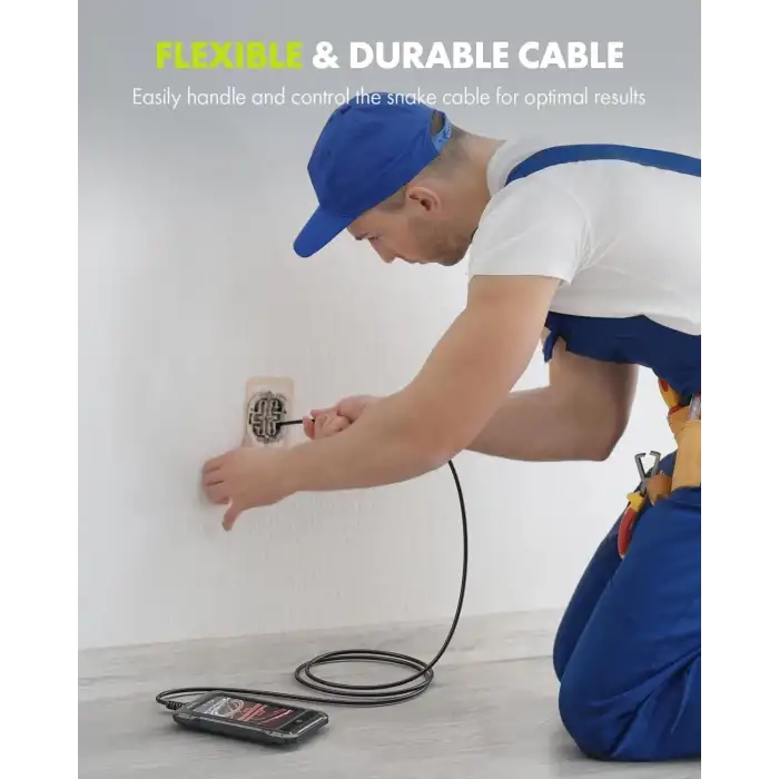 Anykit 6mm Boroskop Muayene Kamerası, Dürbün Kamerası - 4.5 Inc LCD Ekran