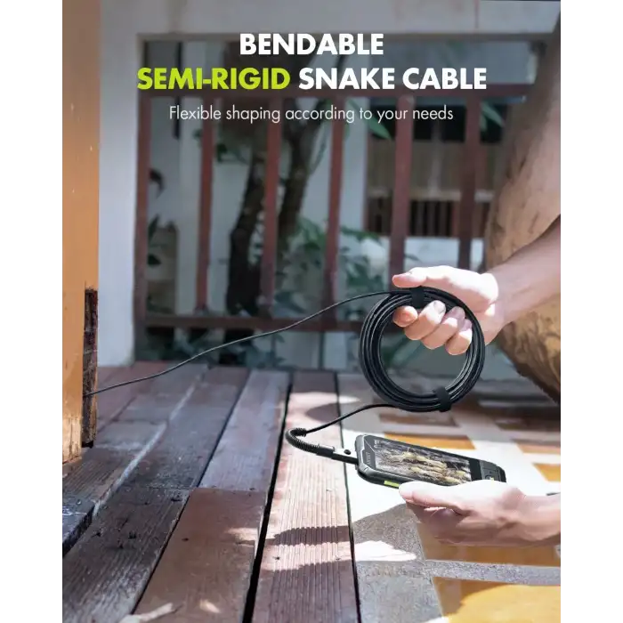 Anykit 7.9mm Endoskop Kamera - Çift Lensli Boroskop Muayene Kamerası