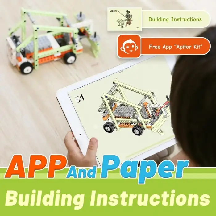 Apitor 14ü 1 arada STEM Robotik Seti, 8-12 Yaş Arası Çocuklar İçin Bilim Deneyleri