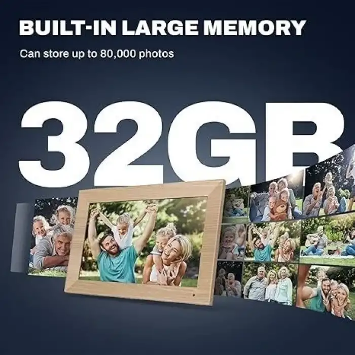Arktronic 10.1 Inc 32GB Dijital Fotoğraf Çerçevesi 1920x1080 IPS -Ahşap Desen