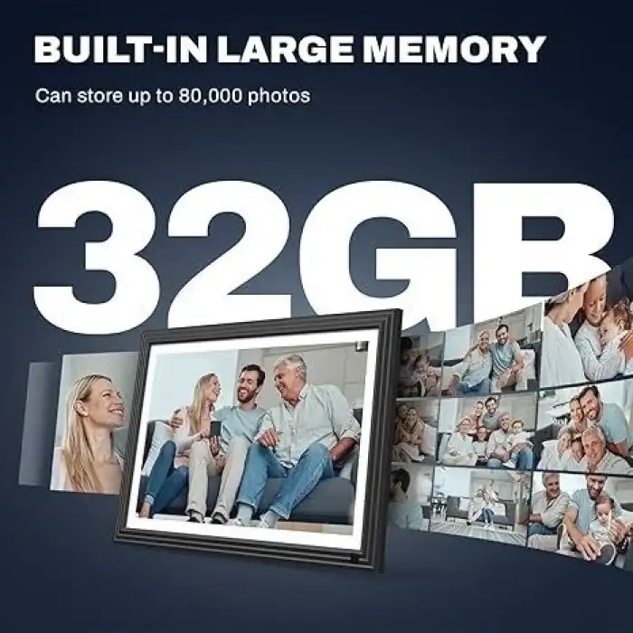 Arktronic 10.1 Inc Dijital Fotoğraf Çerçevesi 32 GB 1280x800 HD IPS - Siyah