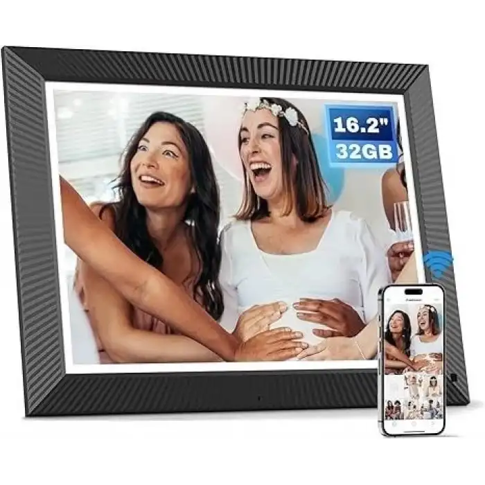 Arktronic 16.2 Inc Büyük Dijital Resim Çerçevesi 32 GB 1258 x930 IPS HD - Retro