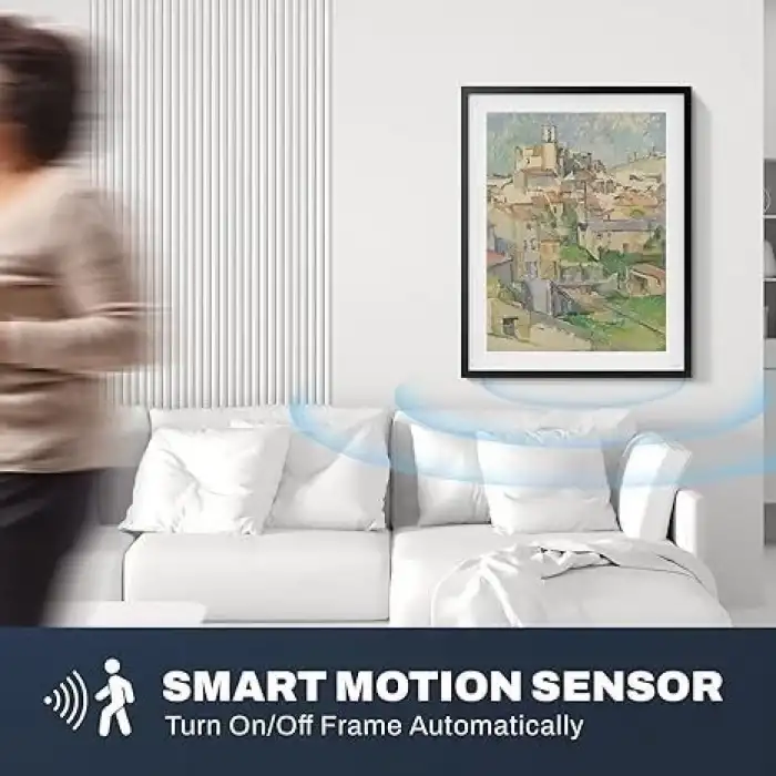 Arktronic 16.7 Inc Büyük Dijital Resim Çerçevesi WiFi, 32 GB 1280x960 HD -Siyah