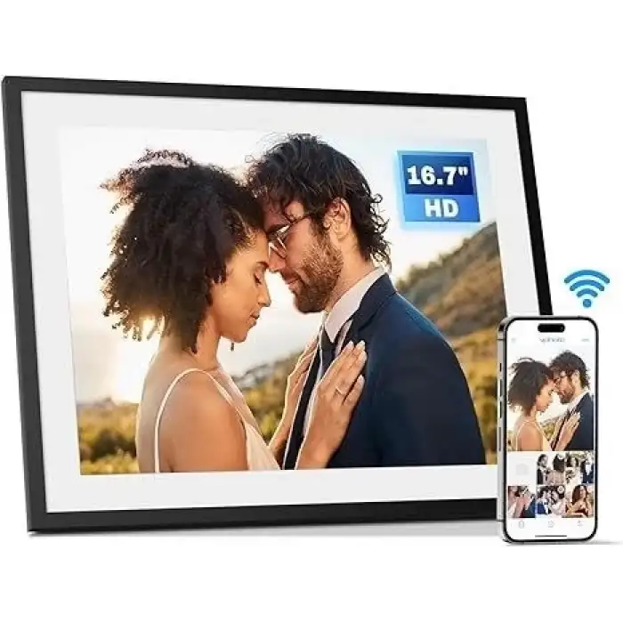 Arktronic 16.7 Inc Ekstra Büyük Dijital Resim Çerçevesi WiFi 32GB 1280x960HD