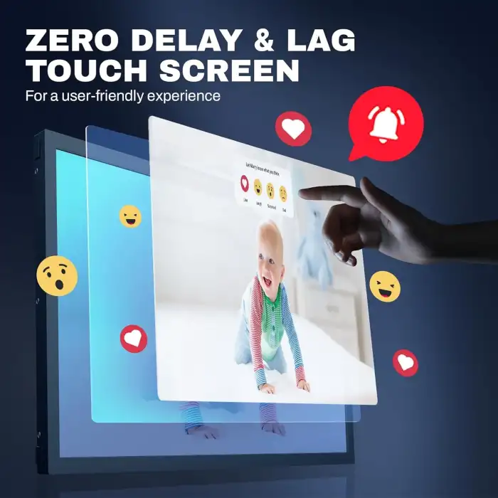 Arktronic Frameo 21.5 Inc Dokunmatik Ekranlı Büyük Dijital Fotoğraf Çerçevesi, 1920x1080 - 32GB WiFi