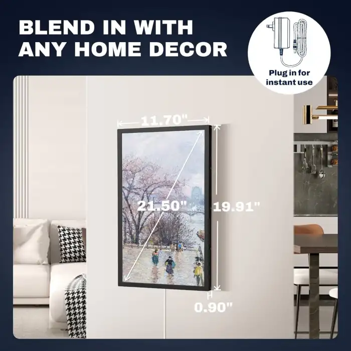 Arktronic Frameo 21.5 Inc Dokunmatik Ekranlı Büyük Dijital Fotoğraf Çerçevesi, 1920x1080 - 32GB WiFi