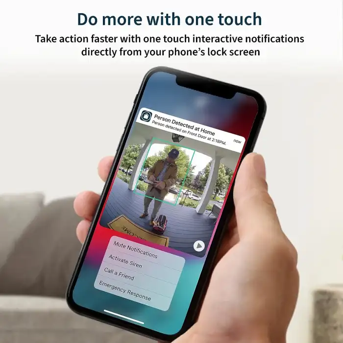 Arlo Essential Görüntülü Kapı Zili - HD 180 Görünüm, Gece Görüşü