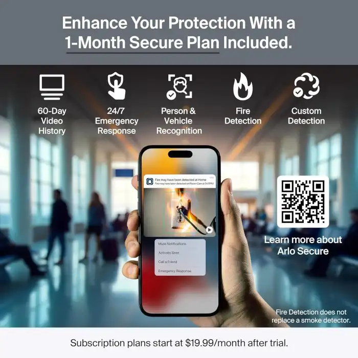 Arlo Ultra 3 Güvenlik Kamerası 4K HDR - Beyaz - 2 Kamera Set