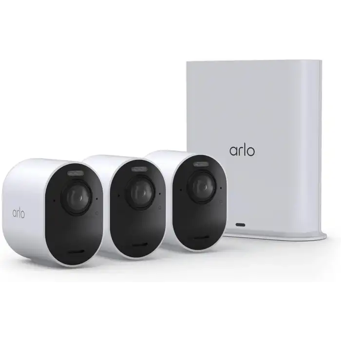 Arlo Ultra 3 Güvenlik Kamerası 4K HDR - Beyaz - 3 Kamera Set