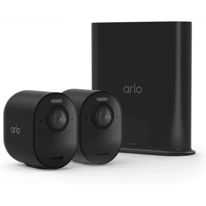 Arlo Ultra 3 Güvenlik Kamerası 4K HDR - Siyah - 2 Kamera Set