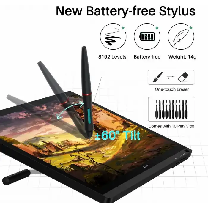 Artisul D22S 21.5 Inc Grafik Tablet, 1920x1080 FHD Grafik Çizim Monitörü