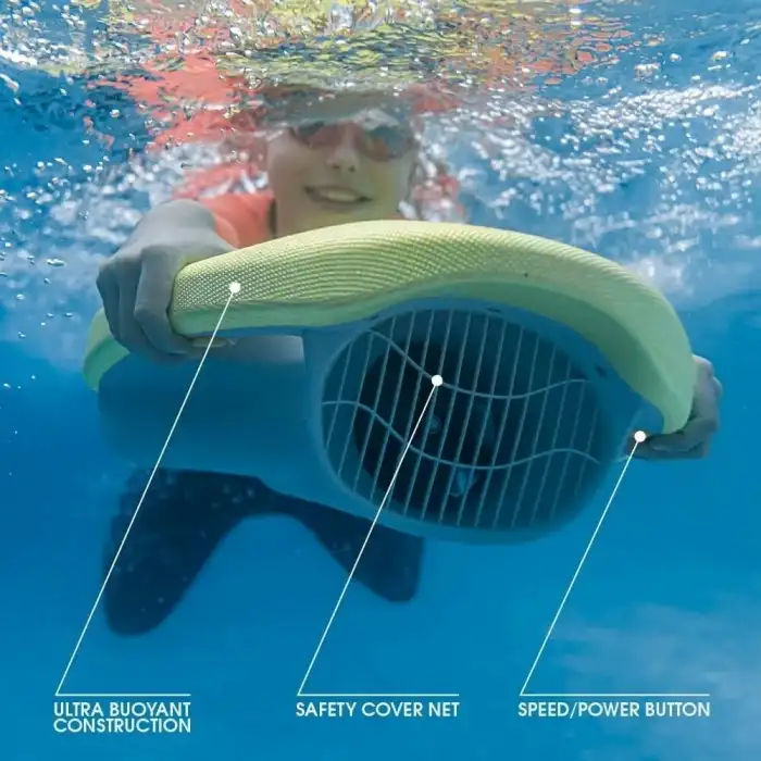 Asiwo Yüzme Eğitim Kickboard, Elektrikli, 3 Hızlı, Yüzme Havuz Tahtası - Sarı