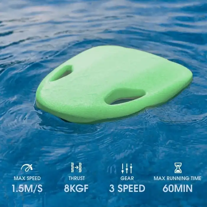 Asiwo Yüzme Eğitim Kickboard, Elektrikli, 3 Hızlı, Yüzme Havuz Tahtası - Yeşil