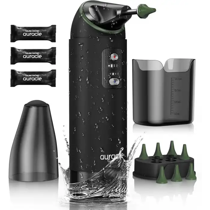 Auracle Kulak Kiri Temizleme - 4 Su Basınç Modu Kulak Temizleyici - Yeşil
