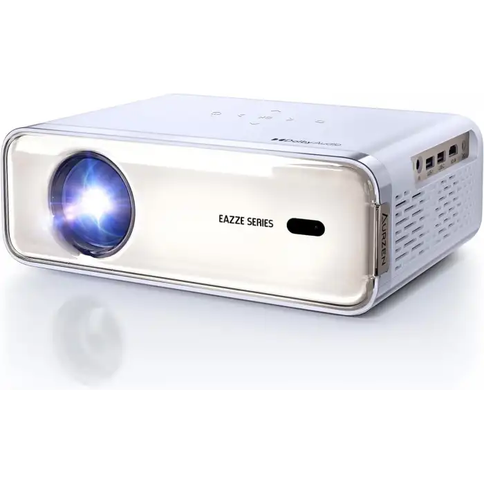 Aurzen Eazze D1 Akıllı Projektör WiFi ve Bluetooth - Yerel 1080P Film - Altın