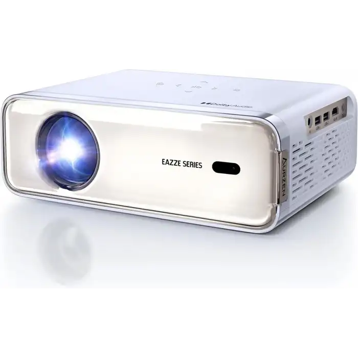 Aurzen Eazze D1 Akıllı Projektör WiFi ve Bluetooth - Yerel 1080P Film - Altın