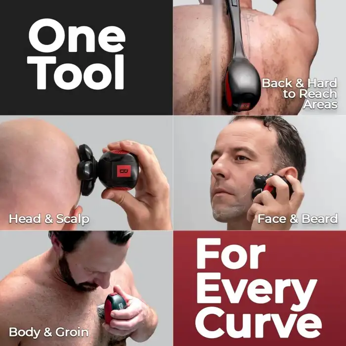 Bakscape Sırt Tıraş Makinesi Başlangıç ​​Seti 2.0 - Sürtünme Uyumlu Saplı