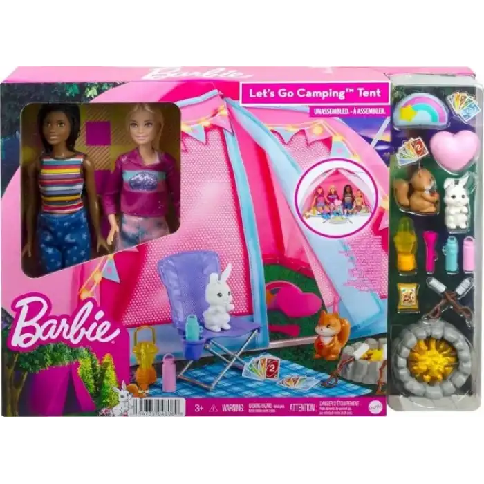 Barbie Bebek İkili Kamp Çadırı Oyun Seti