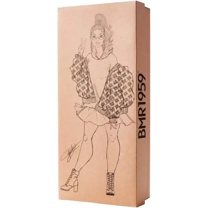 Barbie BMR1959 Bebek Vinil Ceket ve Kapşonlu Elbise