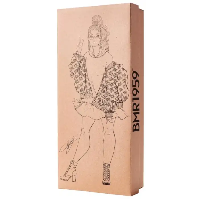 Barbie BMR1959 Bebek Vinil Ceket ve Kapşonlu Elbise