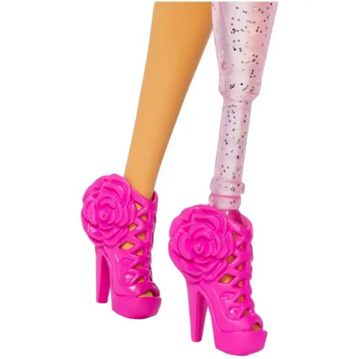 Barbie Deluxe Stil Pembe Barbiecore Oyuncak Bebek Üst ve Etek Seti