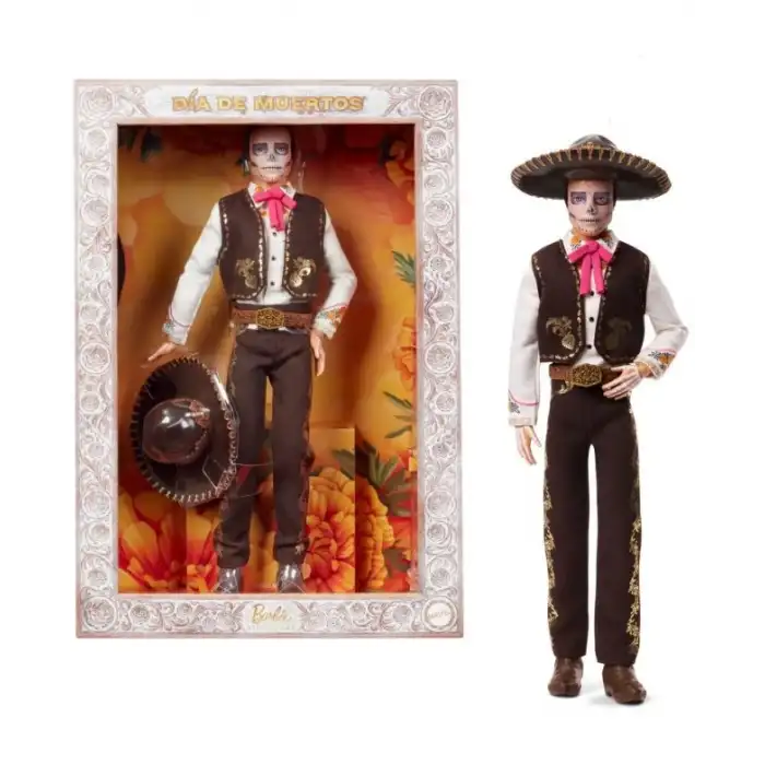 Barbie Ken Dia De Muertos Bebeği