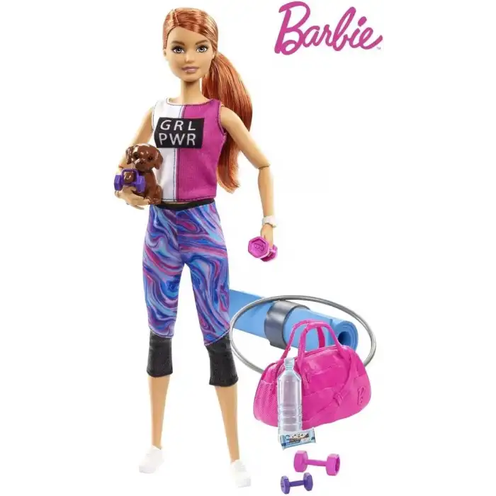 Barbie Kızıl Saçlı Fitness Bebeği