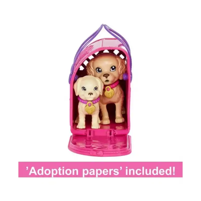 Barbie Oyuncak Bebek Yavru Köpek Sahiplenme Oyun Seti