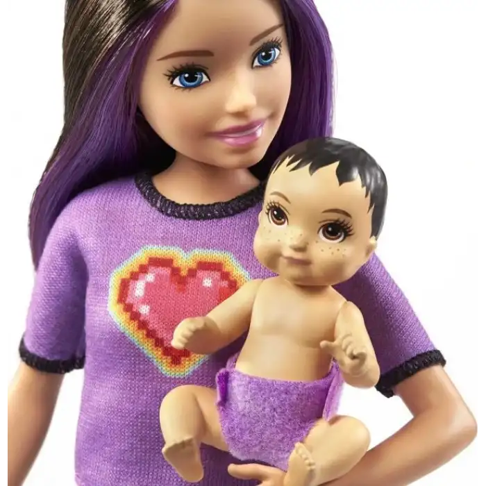 Barbie Skipper Bebek Bakıcıları Bebek ve Aksesuar Seti