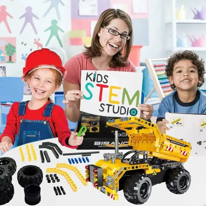 BIRANCO STEM Mühendislik Oyuncakları - Damperli Kamyon Yapı Seti