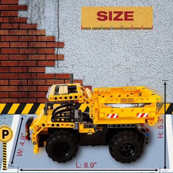 BIRANCO STEM Mühendislik Oyuncakları - Damperli Kamyon Yapı Seti