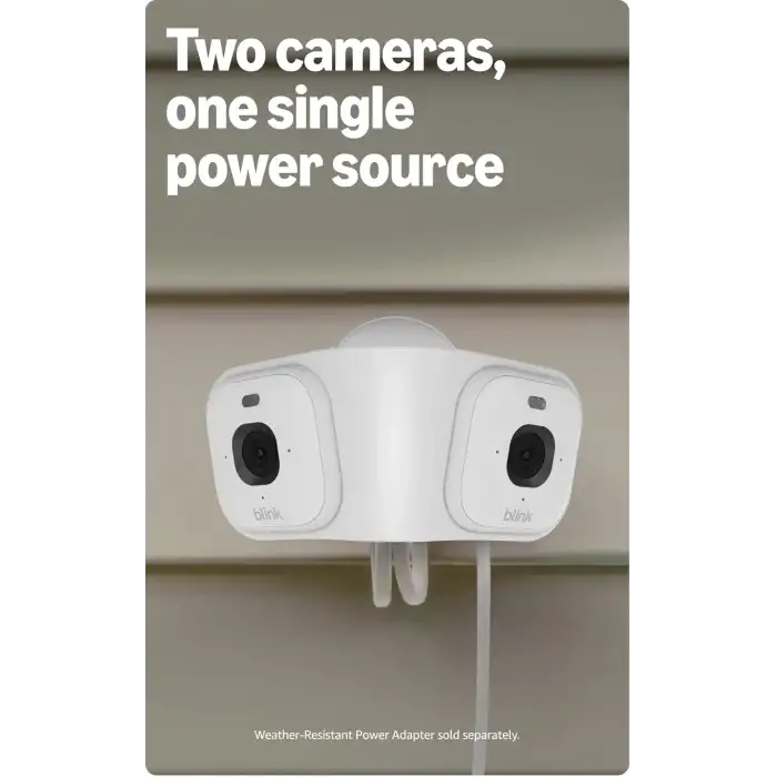 Blink Arc - Eklenti Panoramik Görüş 180 Derece Kapsama Alanı, 2K Çözünürlüklü, Beyaz