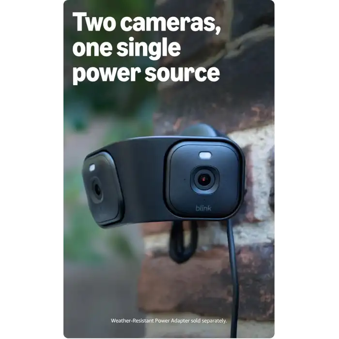 Blink Arc - Eklenti Panoramik Görüş 180 Derece Kapsama Alanı, 2K Çözünürlüklü, Siyah