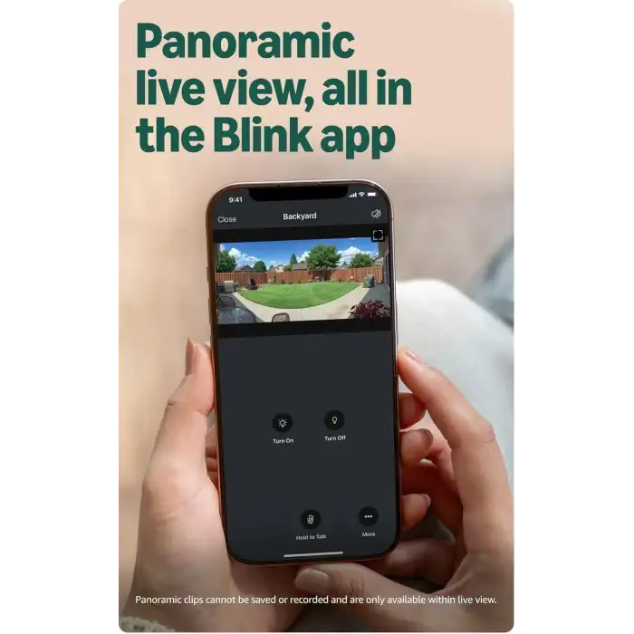 Blink Arc - Eklenti Panoramik Görüş 180 Derece Kapsama Alanı, 2K Çözünürlüklü, Siyah