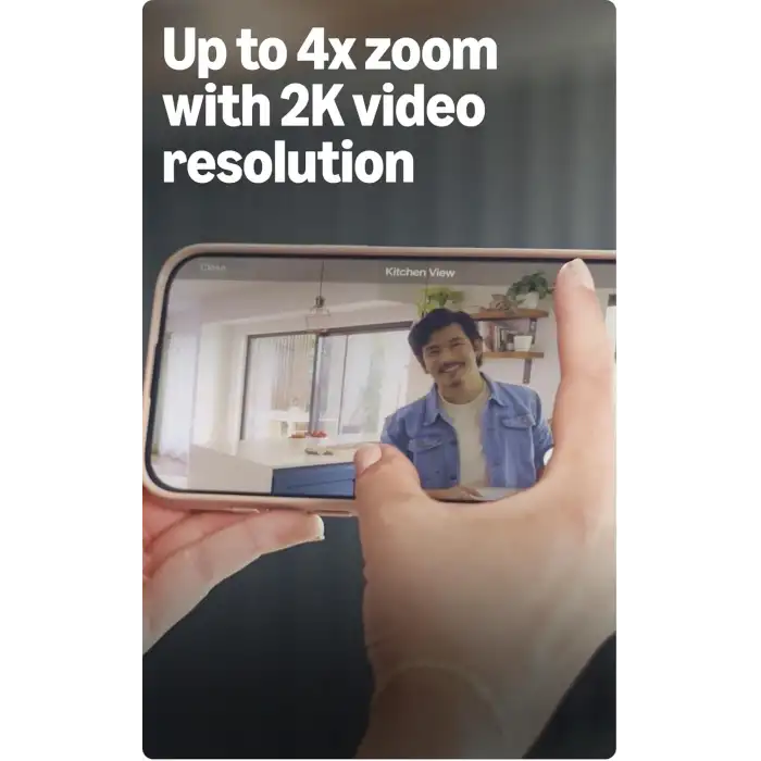 Blink Mini 2K+ (Yeni Model) - 2K Çözünürlük, Renkli Gece Görüşü 1 Kamera - Siyah