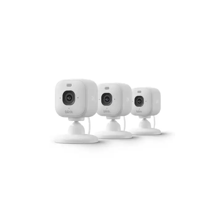 Blink Mini 2K+ (Yeni Model) - 2K Çözünürlük, Renkli Gece Görüşü 3 Kamera - Beyaz