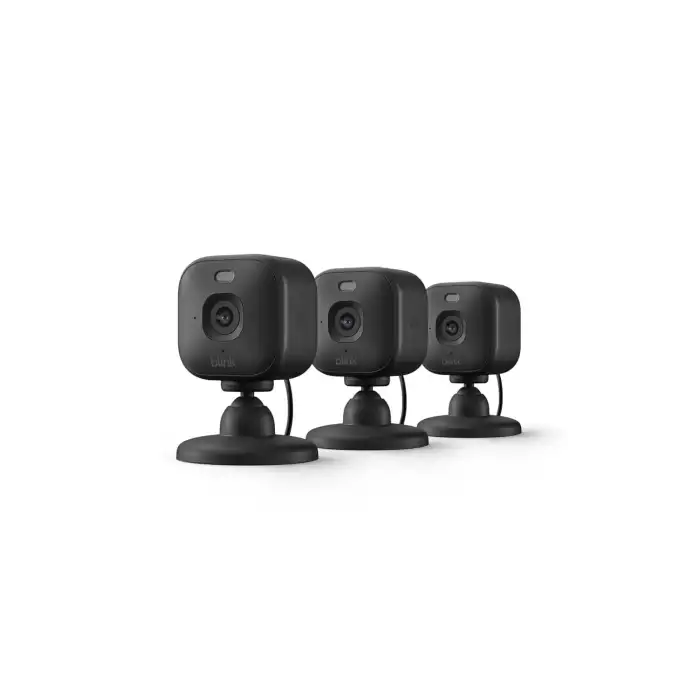 Blink Mini 2K+ (Yeni Model) - 2K Çözünürlük, Renkli Gece Görüşü 3 Kamera - Siyah