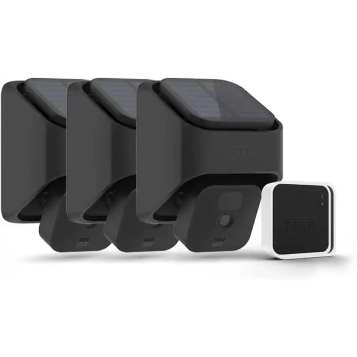 Blink Outdoor (3. Nesil) + Solar Panel Şarj Montajı, 3 Kamera Kit